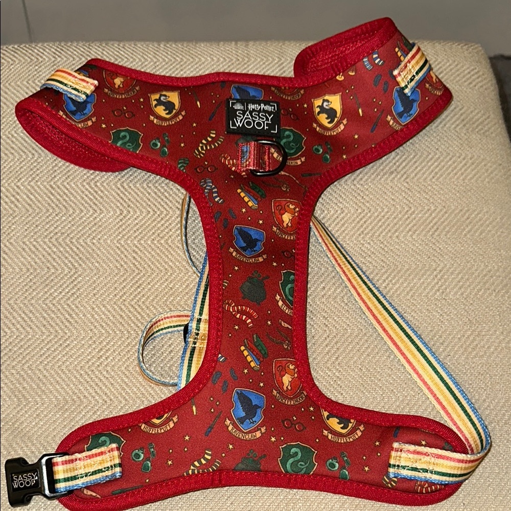 Sassy Woof Red Harry Potter Dog Harness